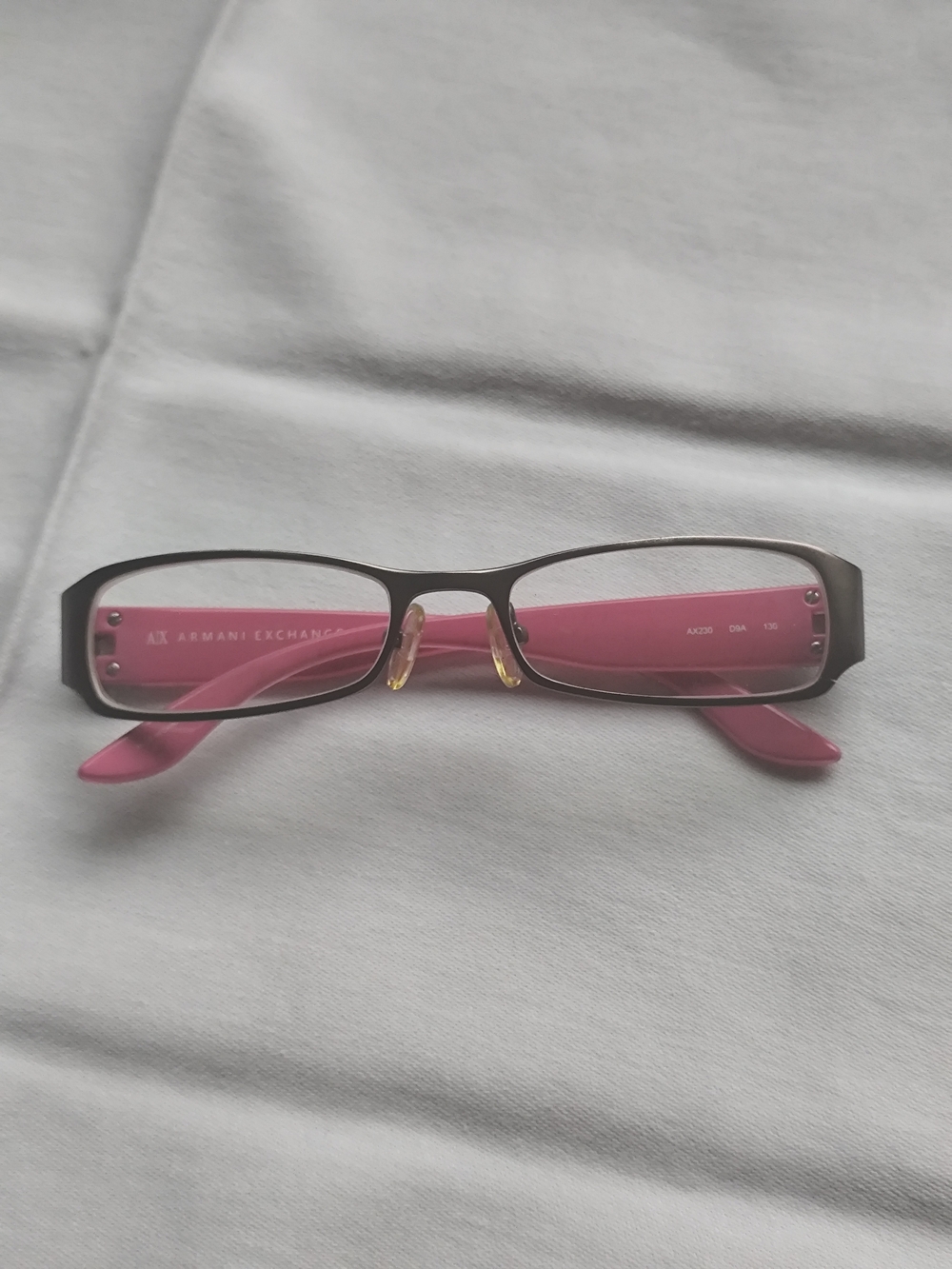 A|X Armani Exchange Women’s Eyeglasses – Pink & Metal Frame